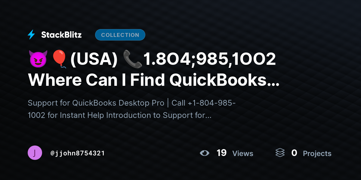😈🎈(USA) 📞1.8O4;985,1OO2 Where Can I Find QuickBooks Payroll Support Quickly? by jjohn8754321