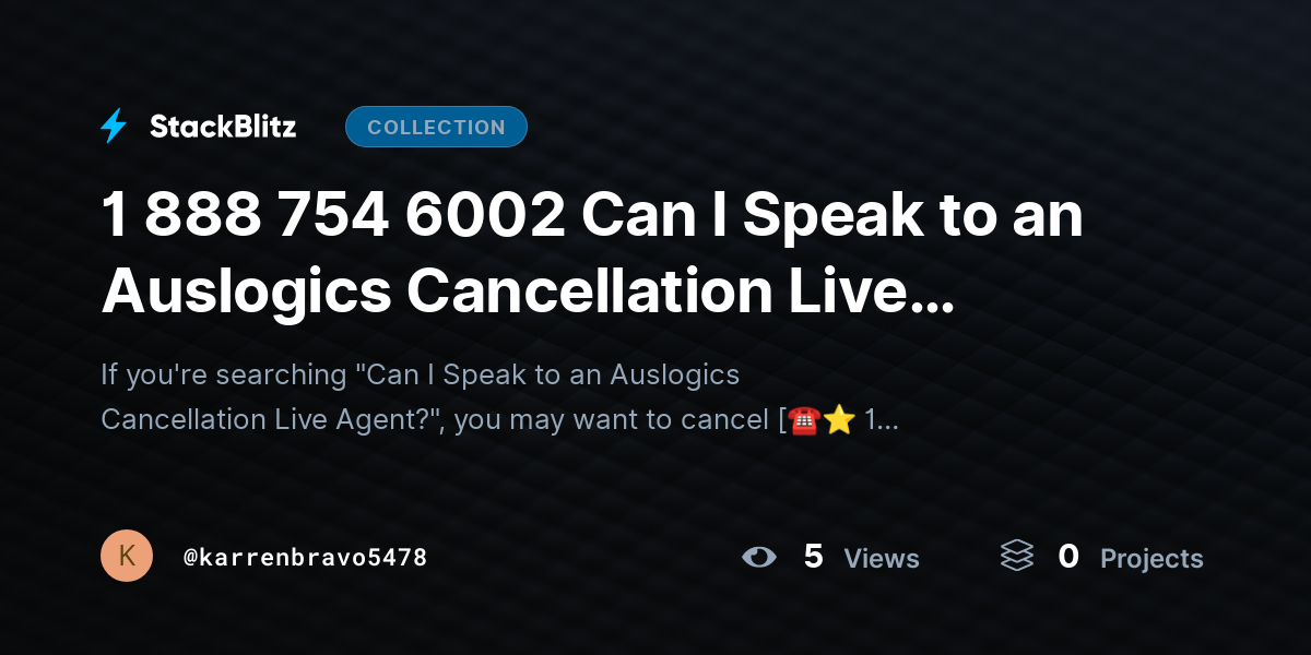 1 888 754 6002 Can I Speak to an Auslogics Cancellation Live Agent? by karrenbravo5478