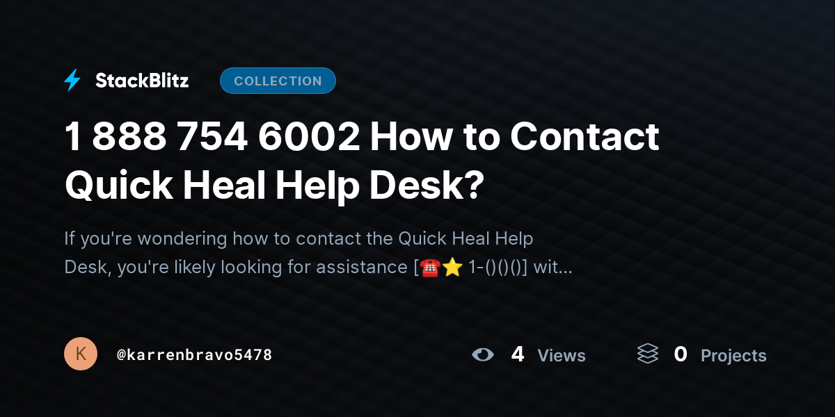 1 888 754 6002 How to Contact Quick Heal Help Desk? by karrenbravo5478