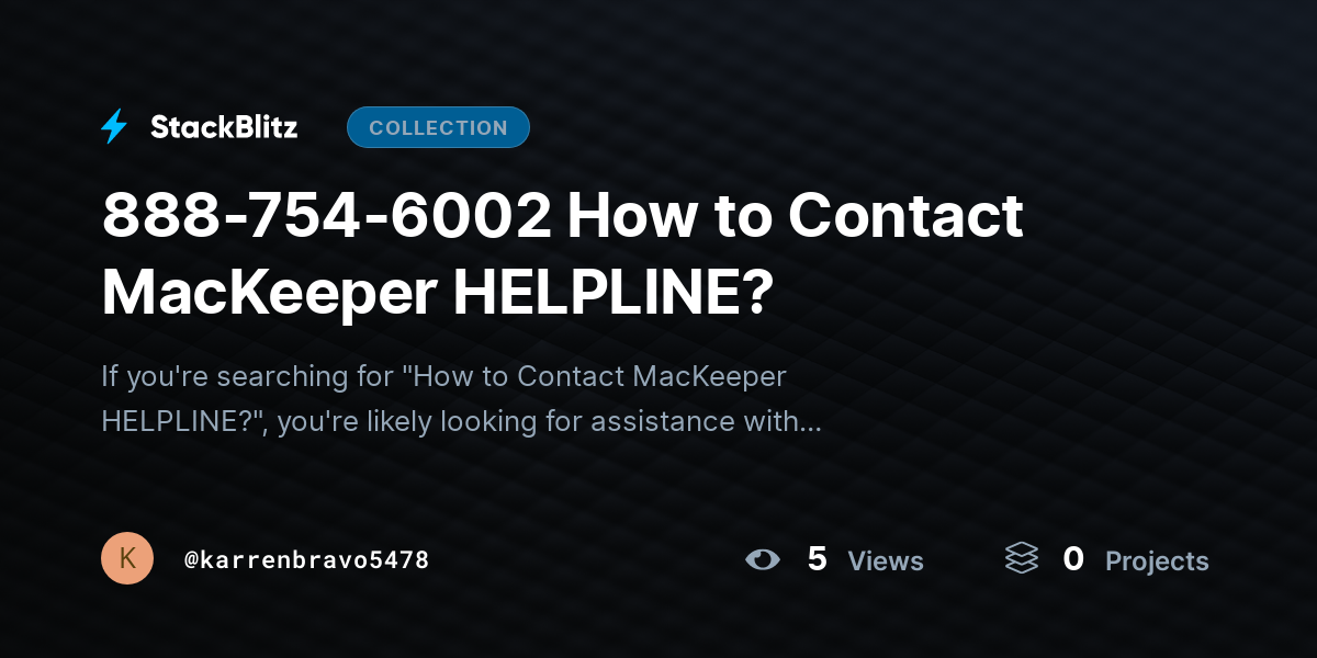 888-754-6002 How to Contact MacKeeper HELPLINE? by karrenbravo5478