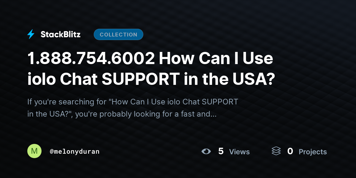 1.888.754.6002 How Can I Use iolo Chat SUPPORT in the USA? by melonyduran