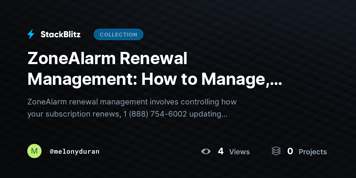 ZoneAlarm Renewal Management: How to Manage, Change, Cancel, or Update Your Subscription by melonyduran