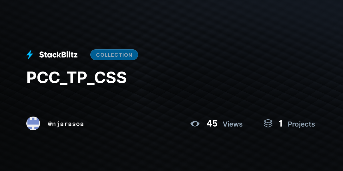 PCC_TP_CSS by njarasoa - StackBlitz