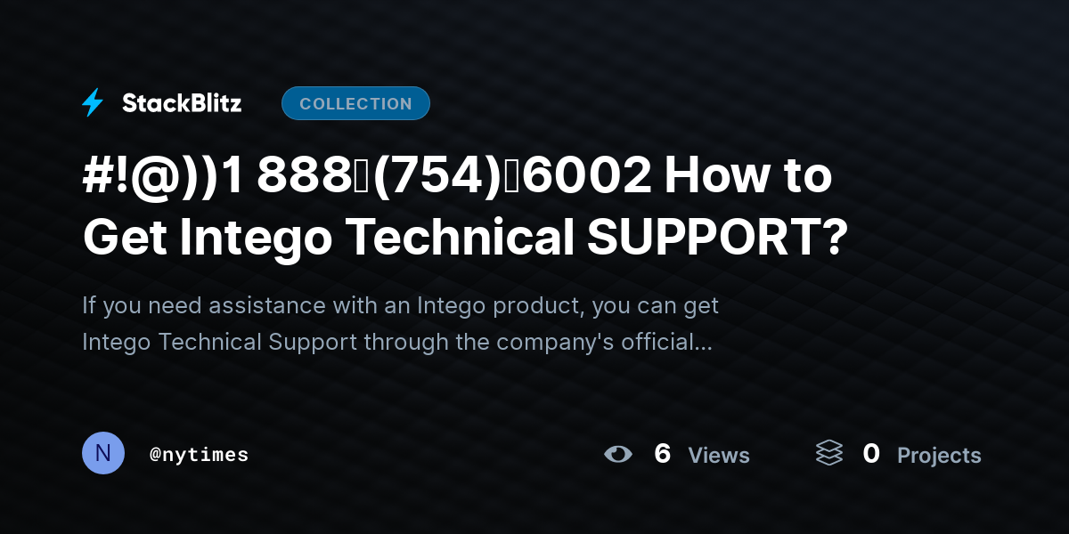 #!@))1 888↬(754)↬6002 How to Get Intego Technical SUPPORT? by nytimes