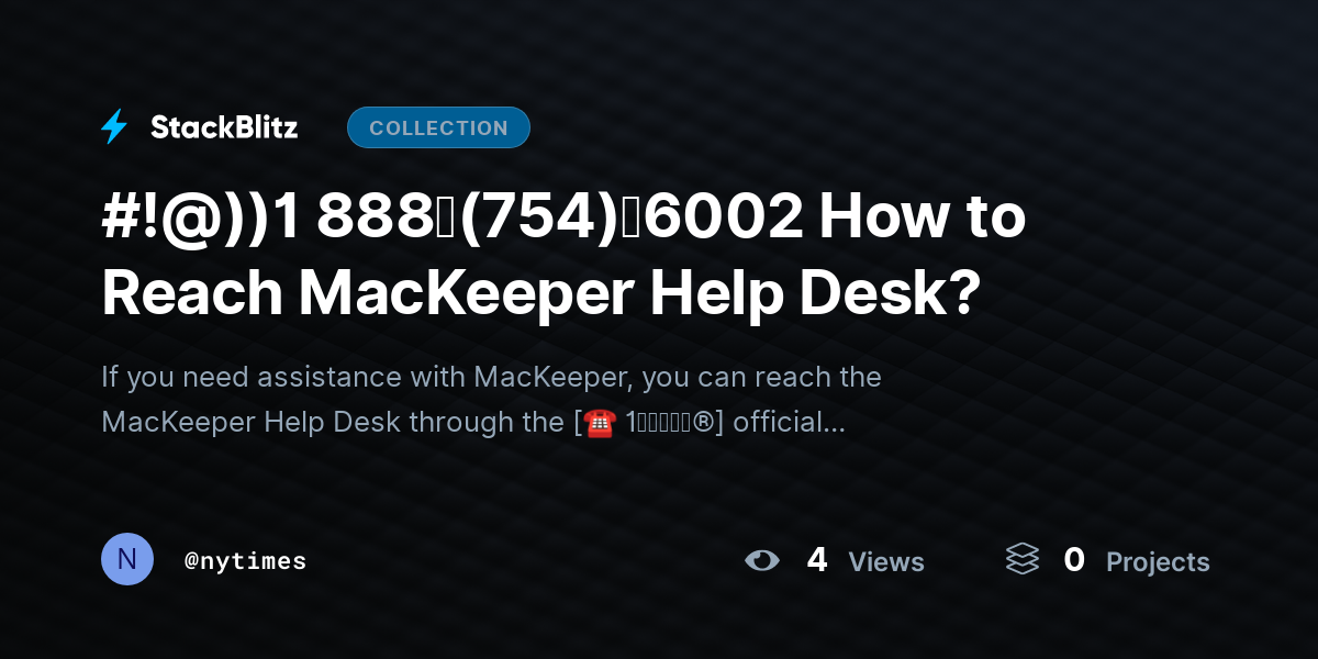 #!@))1 888↬(754)↬6002 How to Reach MacKeeper Help Desk? by nytimes