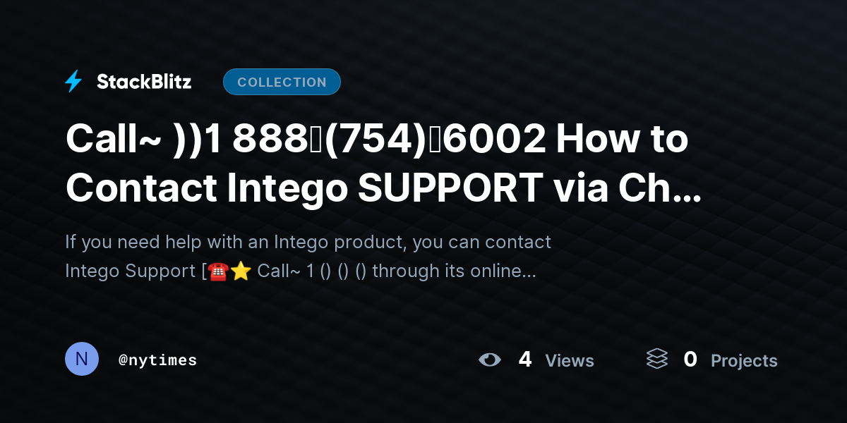 Call~ ))1 888↬(754)↬6002 How to Contact Intego SUPPORT via Chat and Email? by nytimes