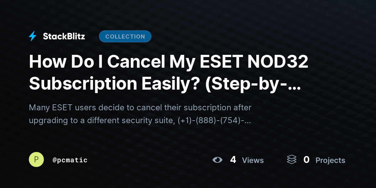 How Do I Cancel My ESET NOD32 Subscription Easily? (Step-by-Step) by pcmatic