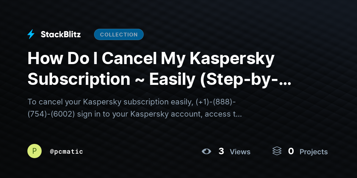 How Do I Cancel My Kaspersky Subscription ~ Easily (Step-by-Step) by pcmatic