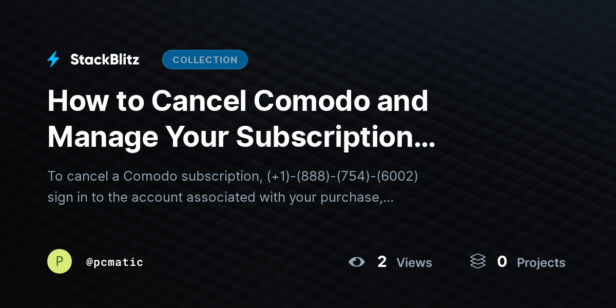 How to Cancel Comodo and Manage Your Subscription Settings ~Guide by pcmatic