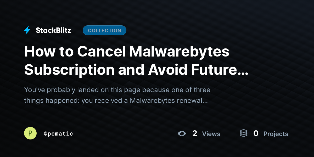 How to Cancel Malwarebytes Subscription and Avoid Future Charges by pcmatic