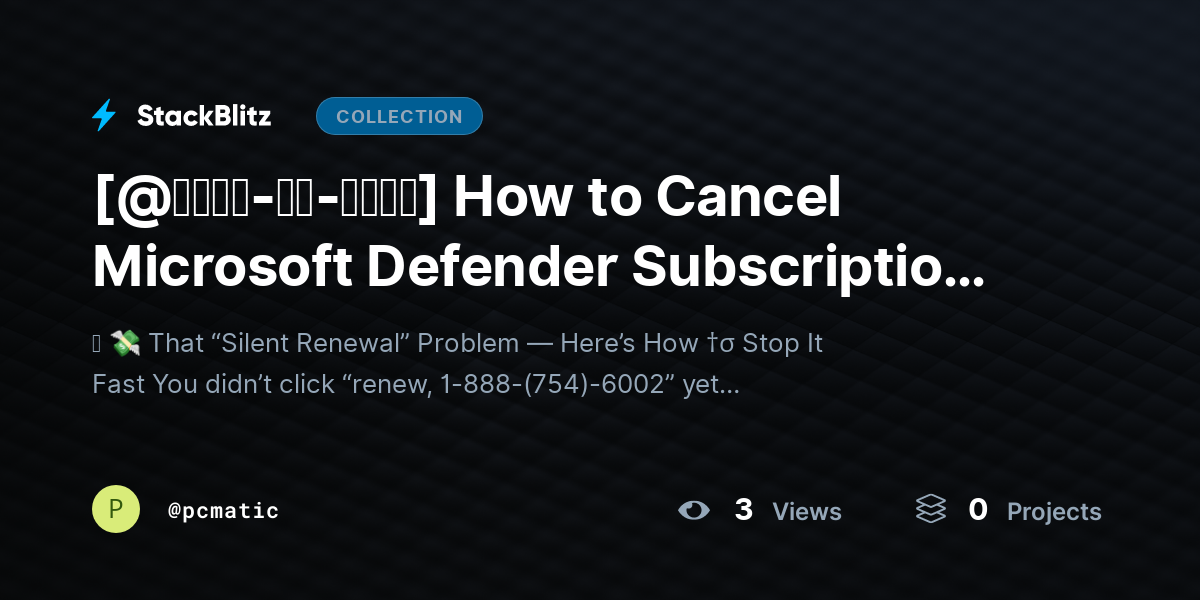 [@𝐒𝐭𝐞𝐩-𝐛𝐲-𝐒𝐭𝐞𝐩] How to Cancel Microsoft Defender Subscription and Avoid Future Charges (Complete 2026 Guide) by pcmatic
