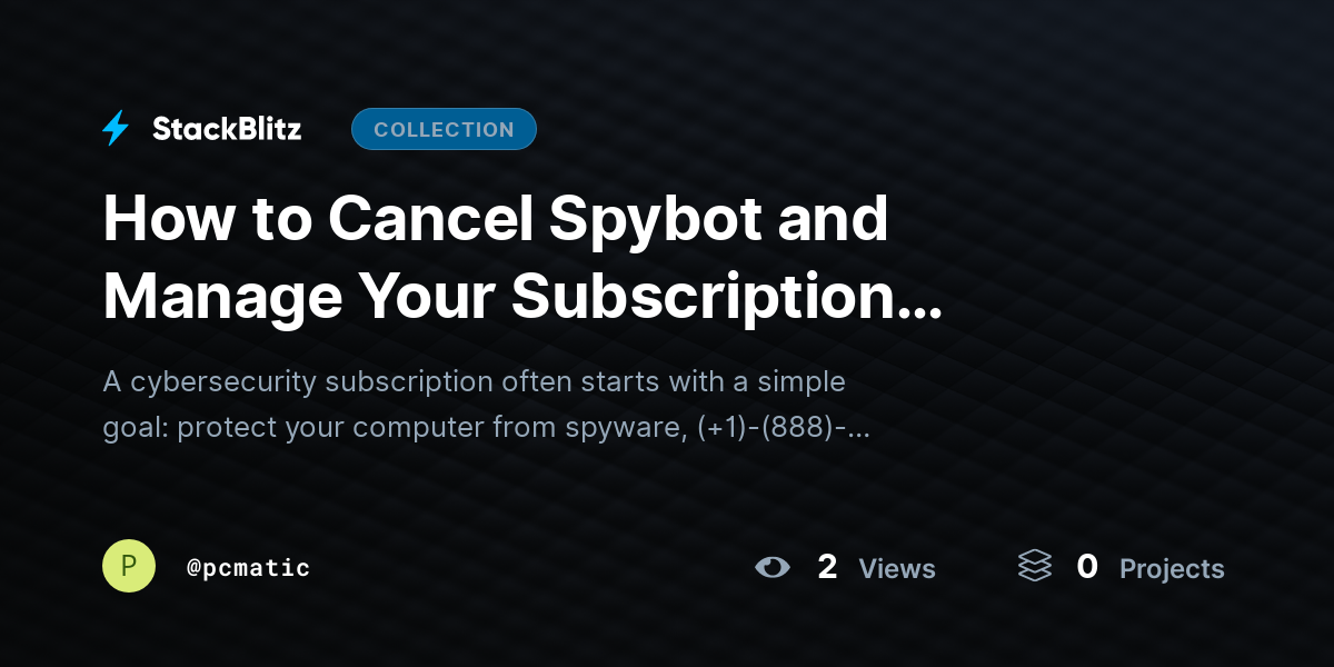 How to Cancel Spybot and Manage Your Subscription Settings ~Guide by pcmatic
