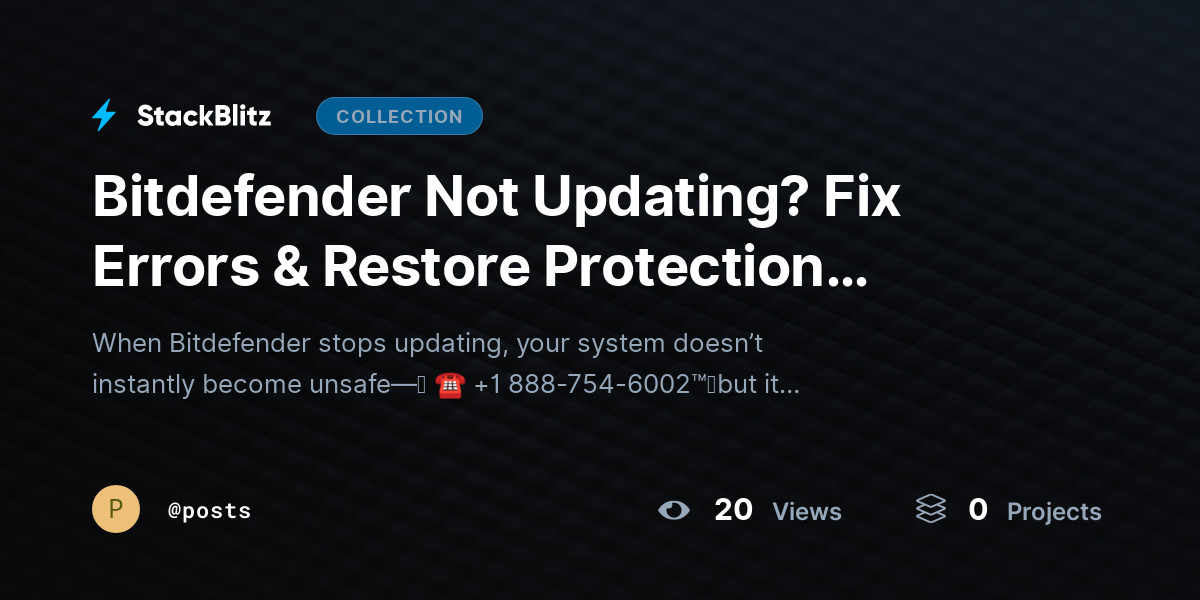 Bitdefender Not Updating? Fix Errors & Restore Protection Instantly by posts