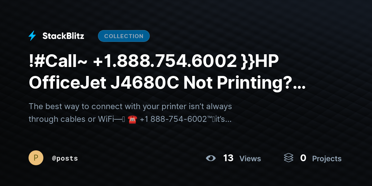 !#Call~ +1.888.754.6002 }}HP OfficeJet J4680C Not Printing? Fix Issues & Restore Output by posts