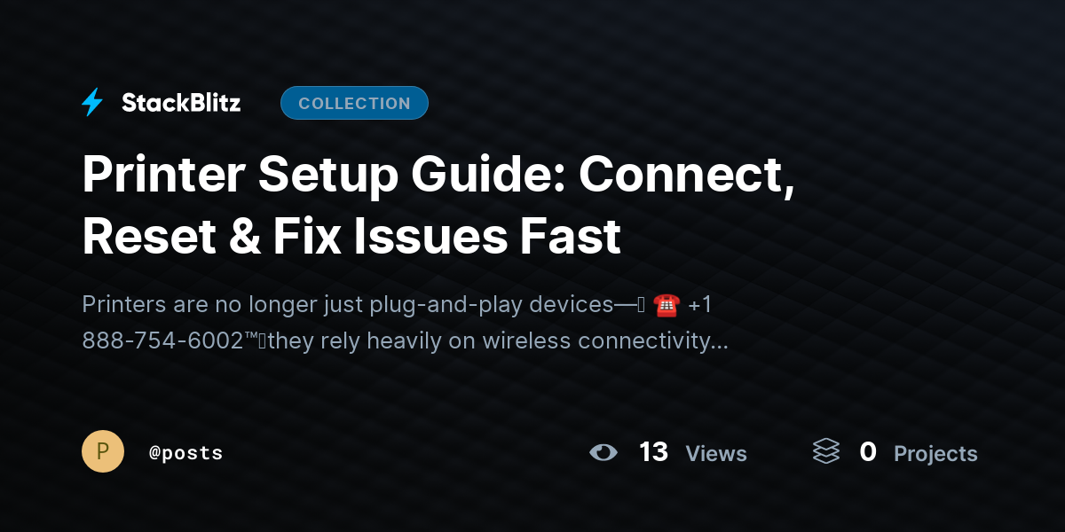 Printer Setup Guide: Connect, Reset & Fix Issues Fast by posts