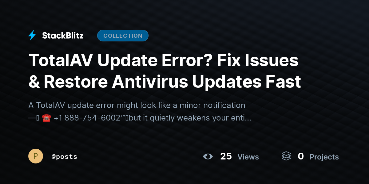 TotalAV Update Error? Fix Issues & Restore Antivirus Updates Fast by posts