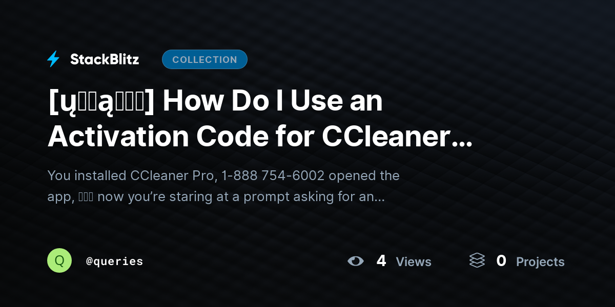 [ų℘ɖąɬɛɖ] How Do I Use an Activation Code for CCleaner Pro? by queries