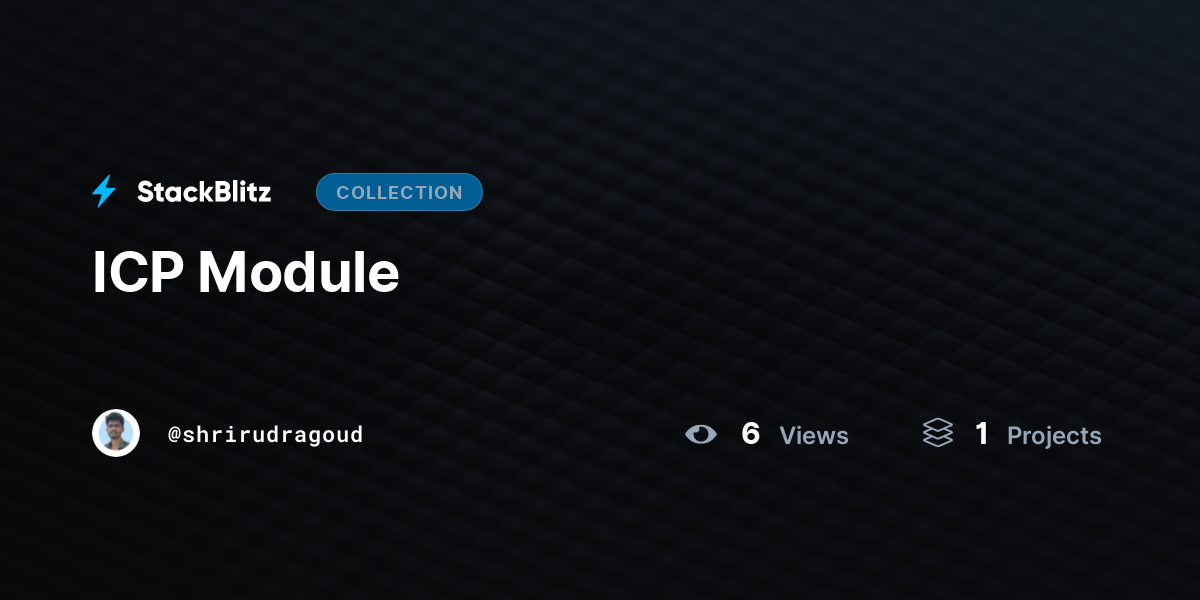 Icp Module By Shrirudragoud