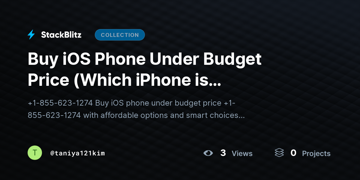 Buy iOS Phone Under Budget Price (Which iPhone is affordable?) by taniya121kim