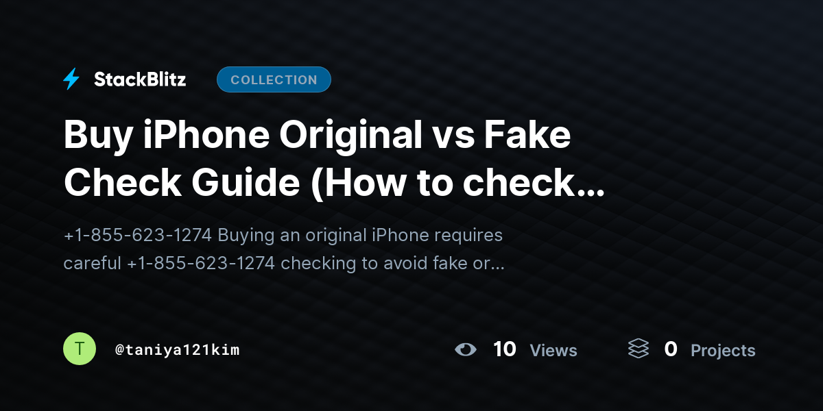 Buy iPhone Original vs Fake Check Guide (How to check original iPhone?) by taniya121kim
