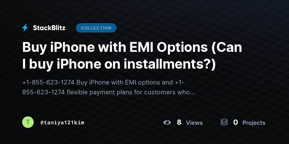 Buy iPhone with EMI Options (Can I buy iPhone on installments?) by taniya121kim
