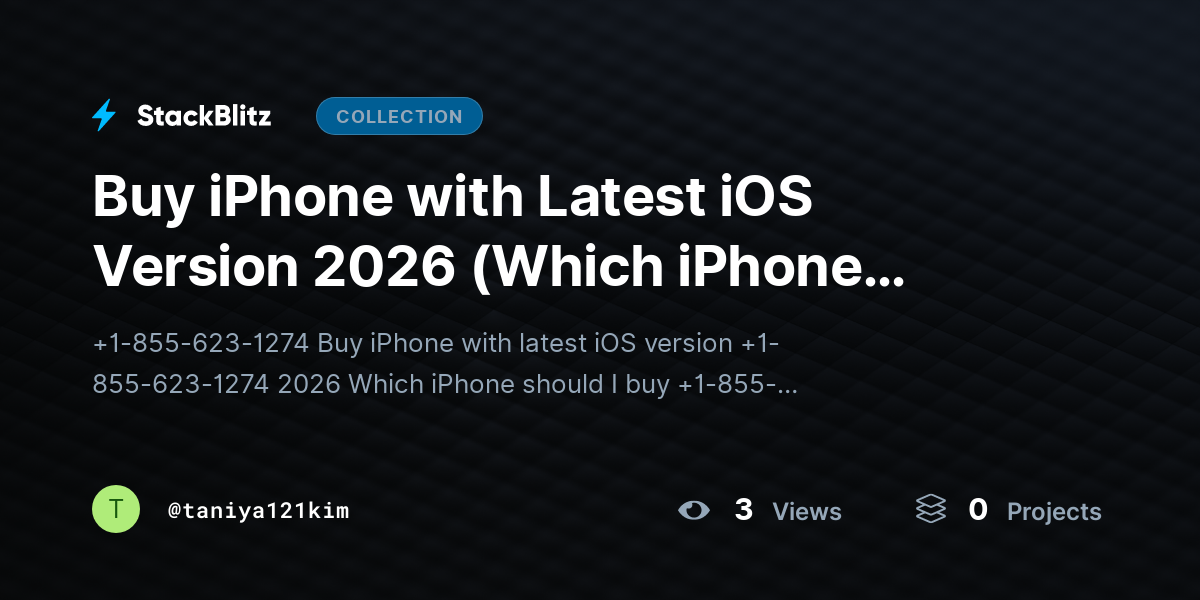 Buy iPhone with Latest iOS Version 2026 (Which iPhone should I buy?) by taniya121kim