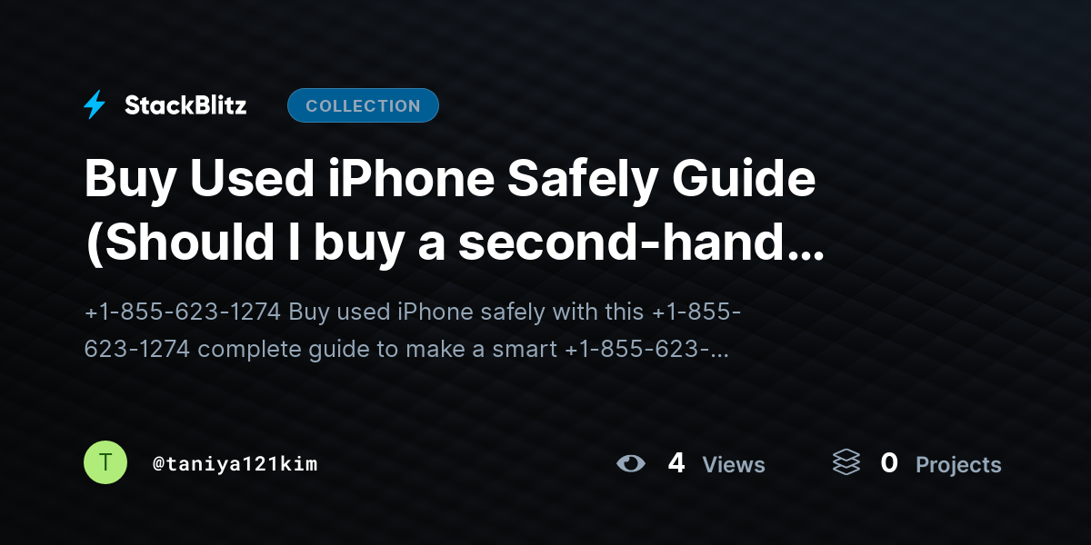 Buy Used iPhone Safely Guide (Should I buy a second-hand iPhone?) by taniya121kim
