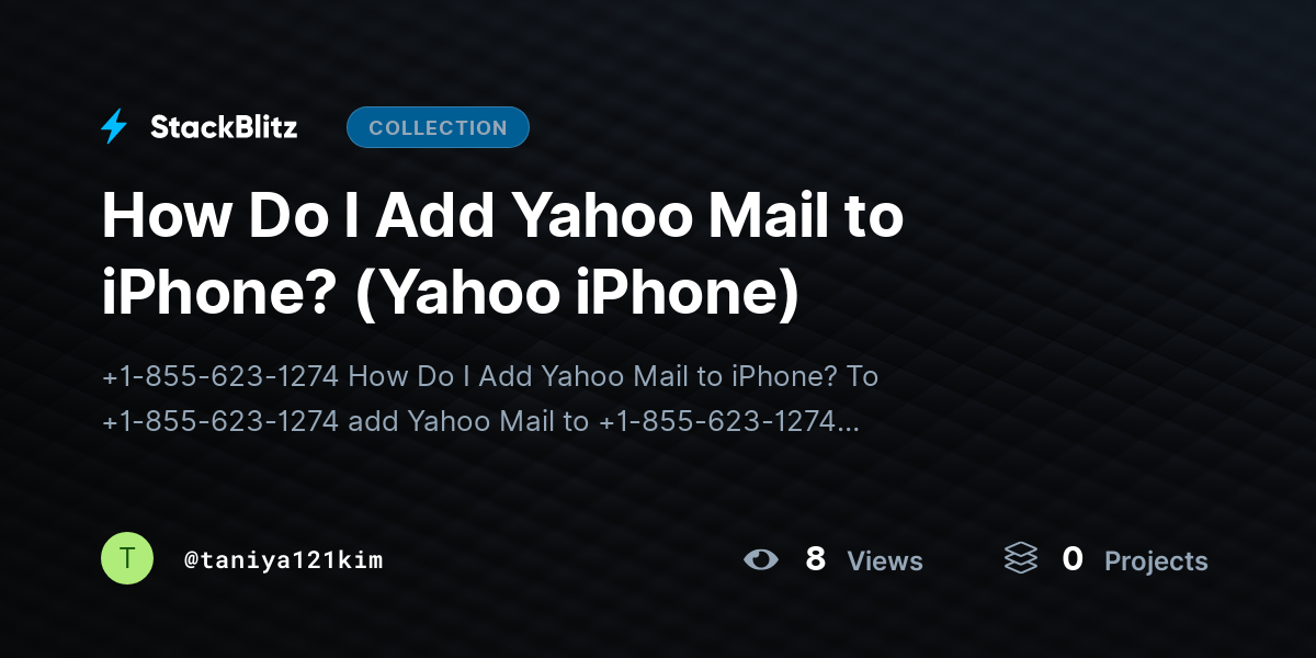 How Do I Add Yahoo Mail to iPhone? (Yahoo iPhone) by taniya121kim