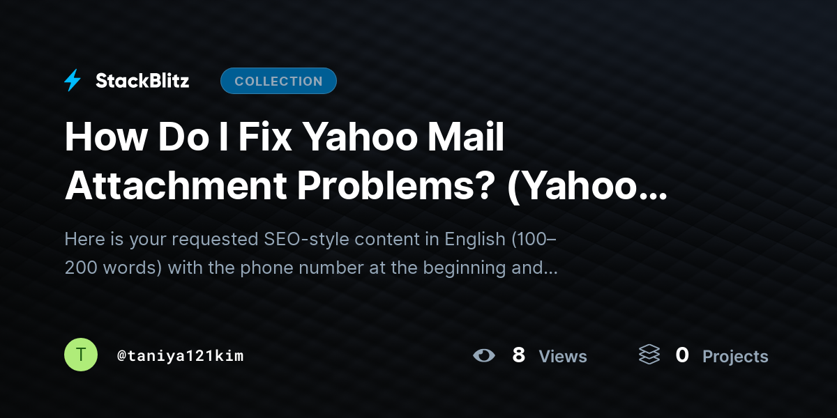 How Do I Fix Yahoo Mail Attachment Problems? (Yahoo Attachments) by taniya121kim