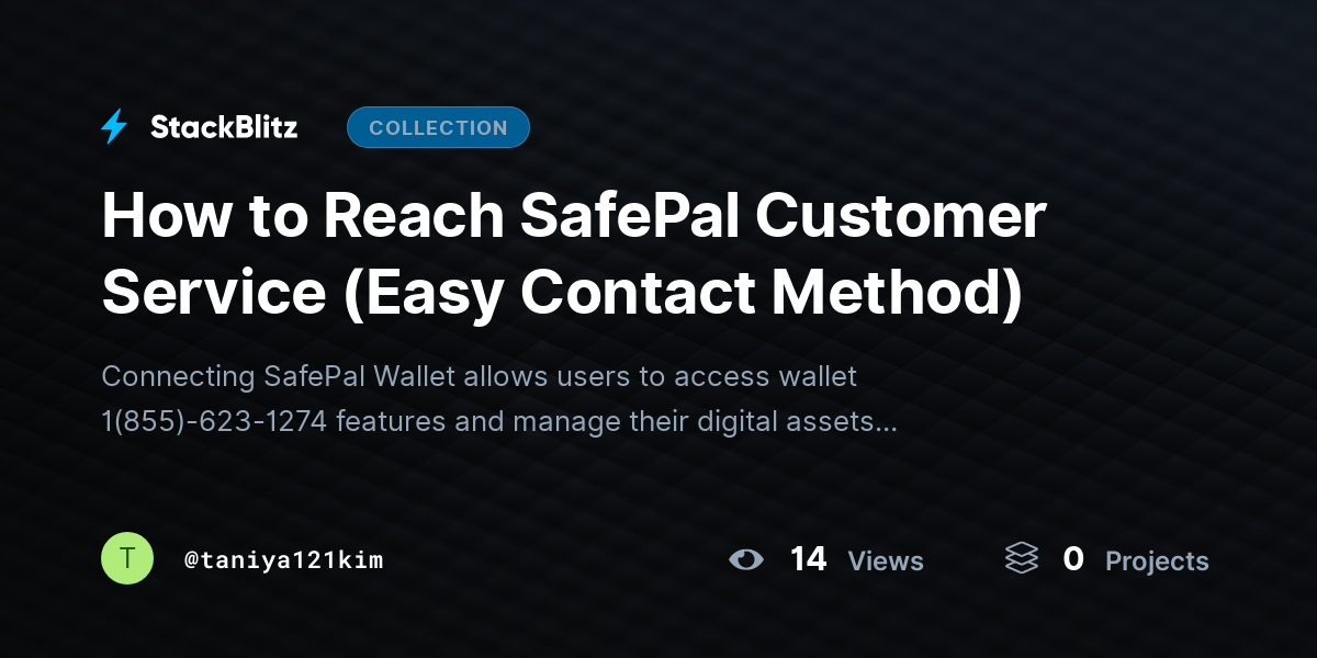 How to Reach SafePal Customer Service (Easy Contact Method) by taniya121kim