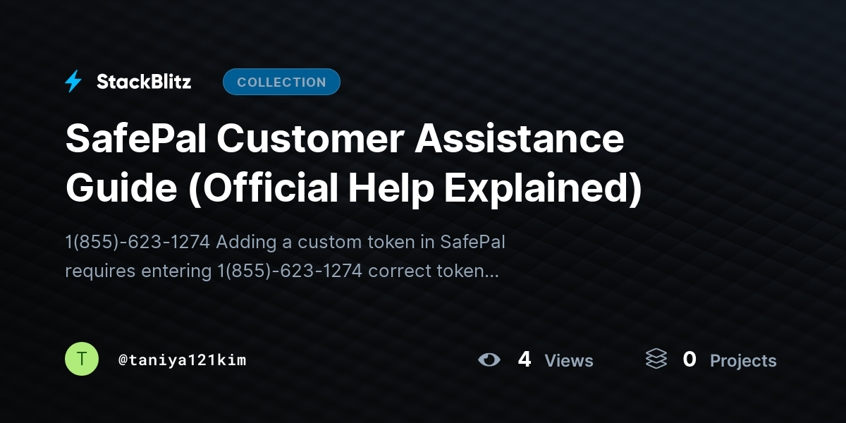 SafePal Customer Assistance Guide (Official Help Explained) by taniya121kim