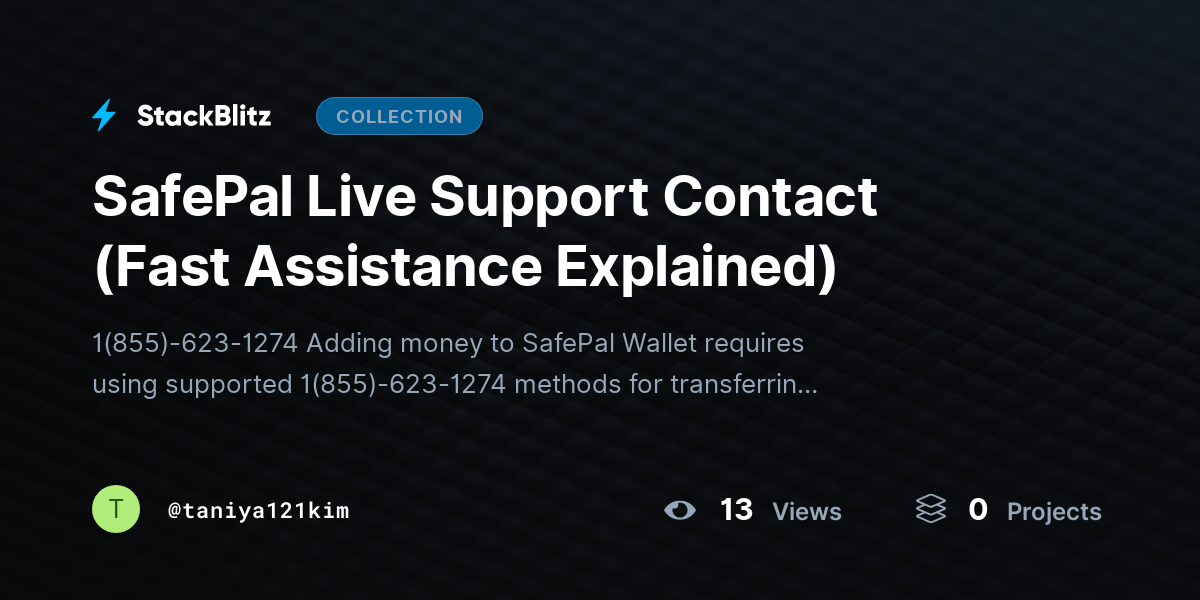SafePal Live Support Contact (Fast Assistance Explained) by taniya121kim