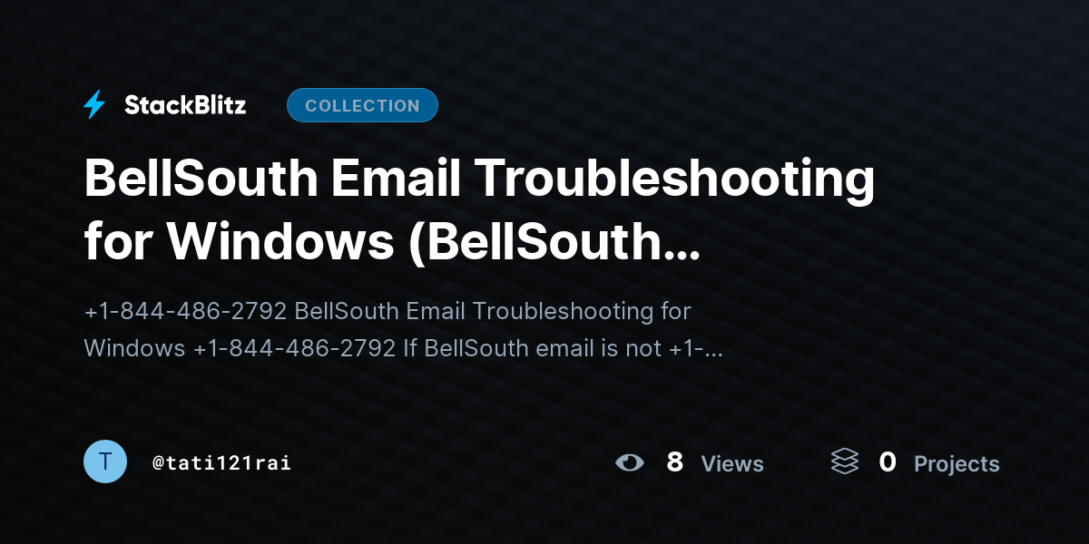BellSouth Email Troubleshooting for Windows (BellSouth Windows) by tati121rai