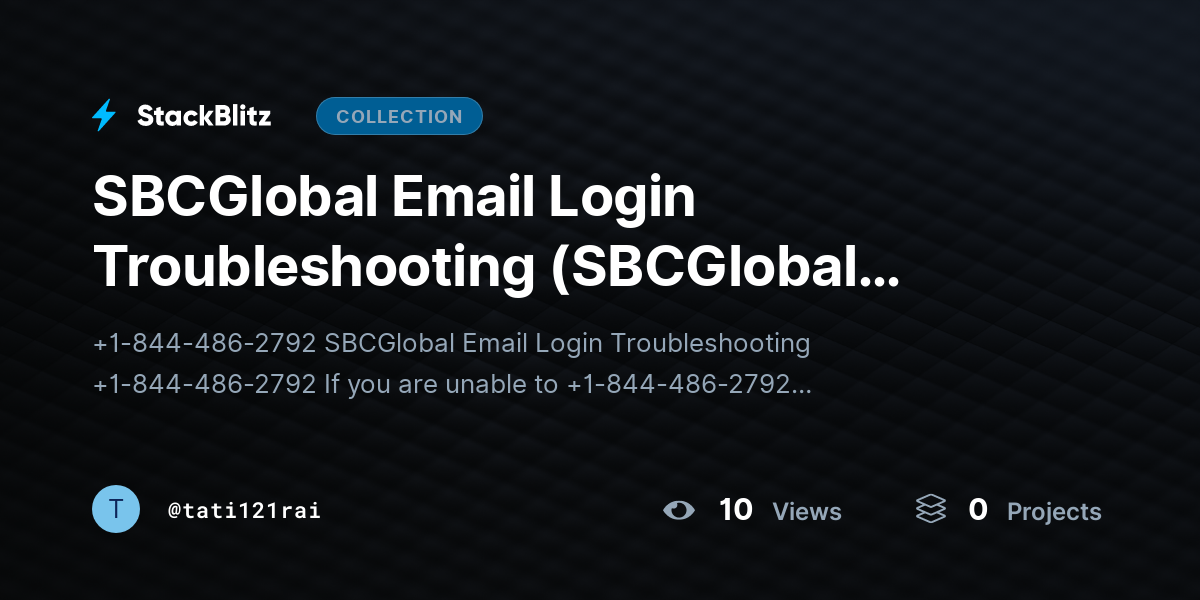 SBCGlobal Email Login Troubleshooting (SBCGlobal Login Help) by tati121rai