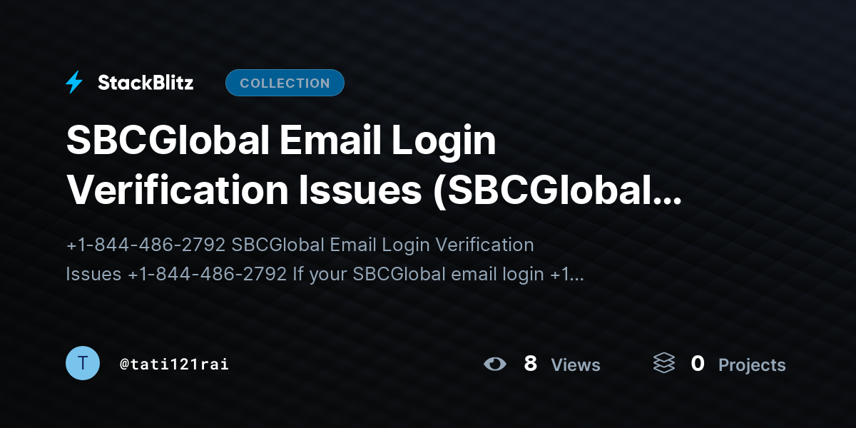 SBCGlobal Email Login Verification Issues (SBCGlobal Verification) by tati121rai
