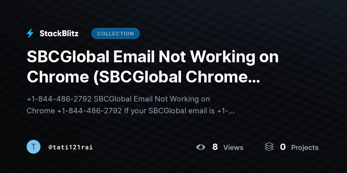 SBCGlobal Email Not Working on Chrome (SBCGlobal Chrome Error) by tati121rai