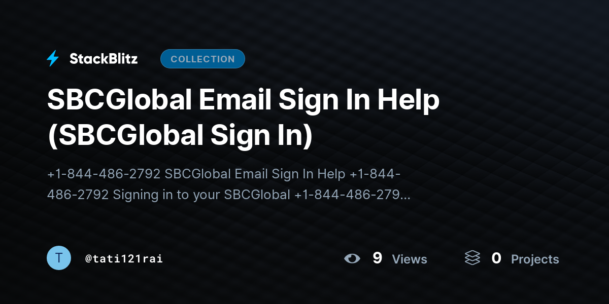 SBCGlobal Email Sign In Help (SBCGlobal Sign In) by tati121rai