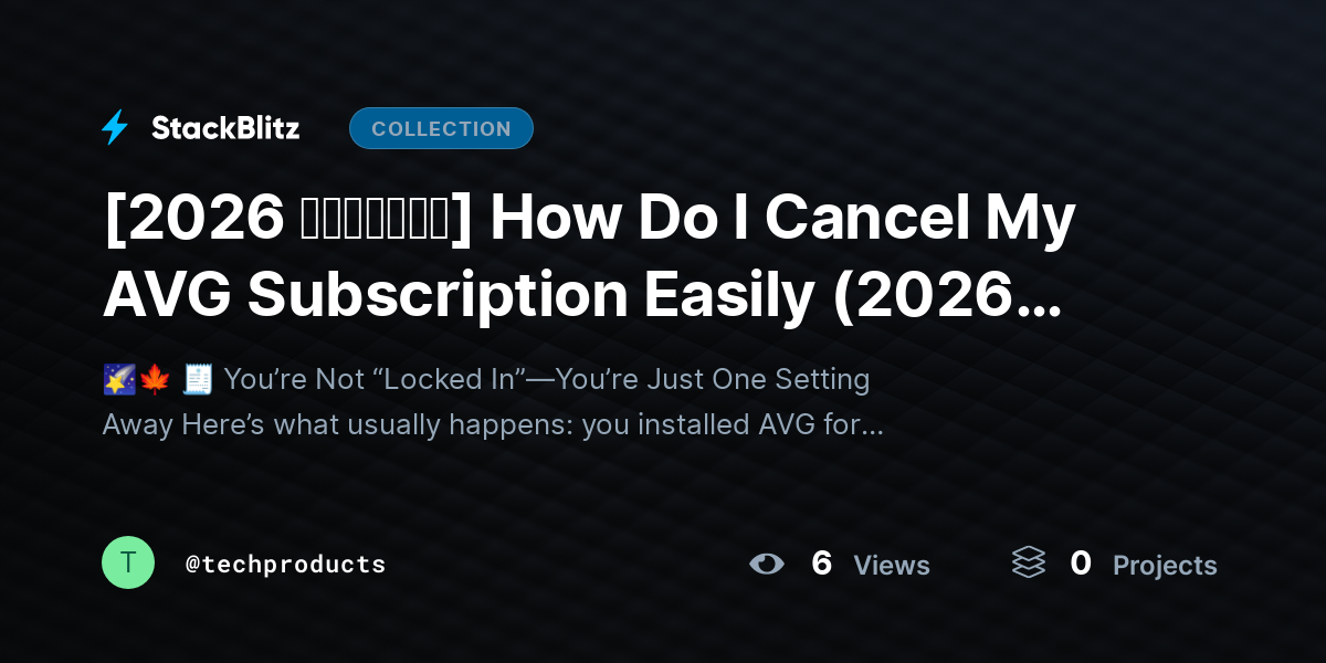 [2026 𝘂𝗽𝗱𝗮𝘁𝗲𝗱] How Do I Cancel My AVG Subscription Easily (2026 No-Stress Guide) by techproducts