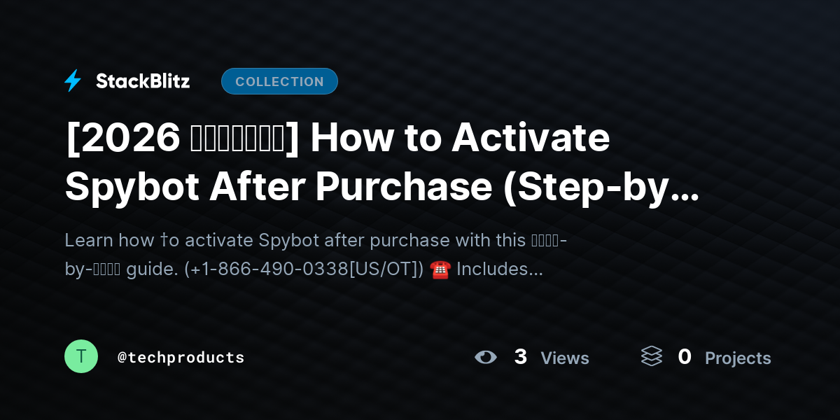 [2026 𝘂𝗽𝗱𝗮𝘁𝗲𝗱] How to Activate Spybot After Purchase (Step-by-Step 2026 Guide) by techproducts