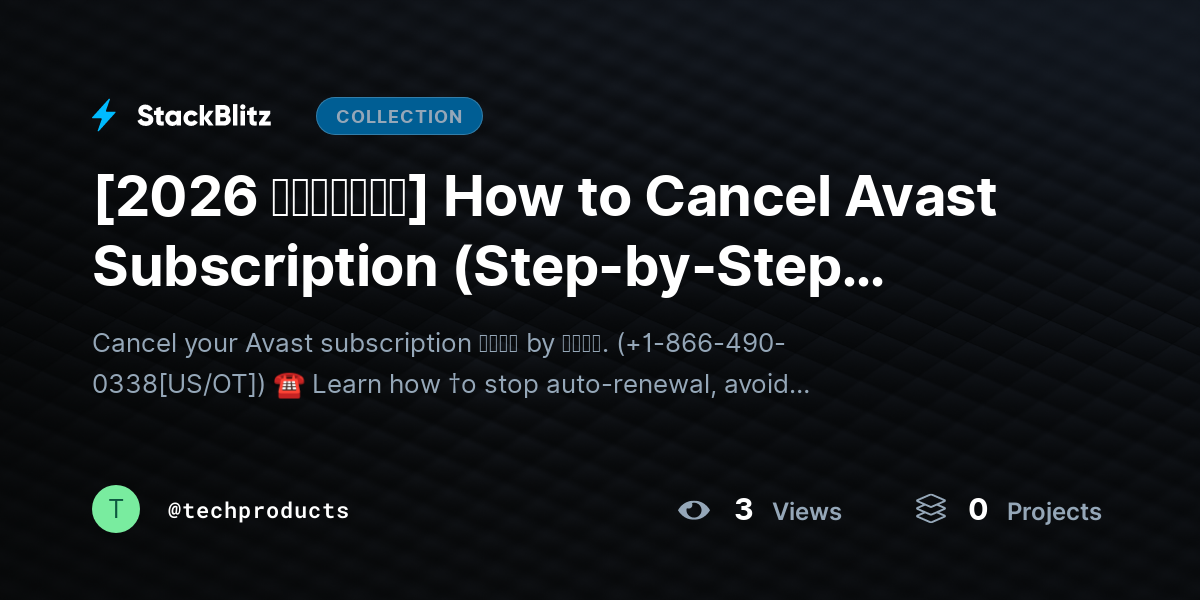 [2026 𝘂𝗽𝗱𝗮𝘁𝗲𝗱] How to Cancel Avast Subscription (Step-by-Step Guide to Stop Auto-Renewal) by techproducts