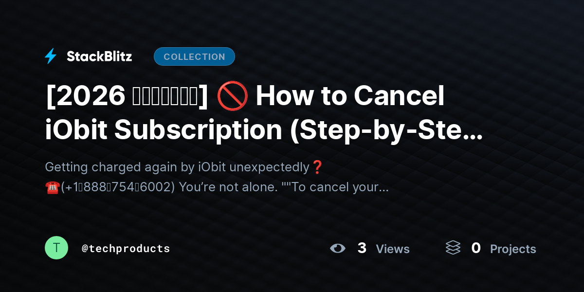 [2026 𝘂𝗽𝗱𝗮𝘁𝗲𝗱] 🚫 How to Cancel iObit Subscription (Step-by-Step Guide for 2026) by techproducts