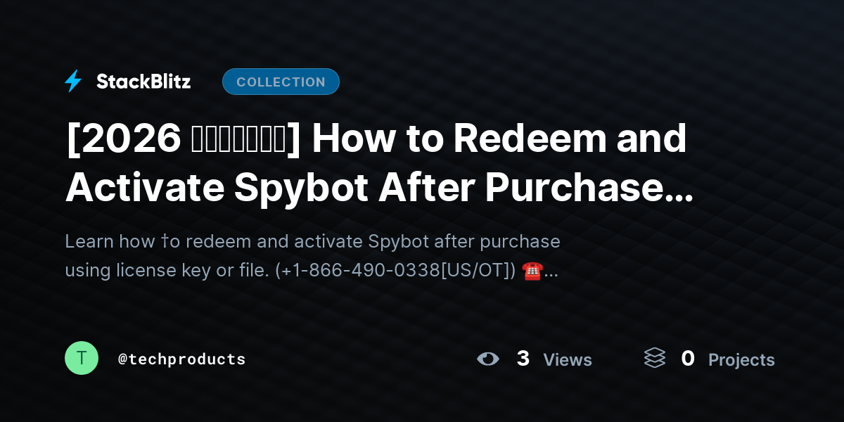 [2026 𝘂𝗽𝗱𝗮𝘁𝗲𝗱] How to Redeem and Activate Spybot After Purchase (License Key & File Guide) by techproducts
