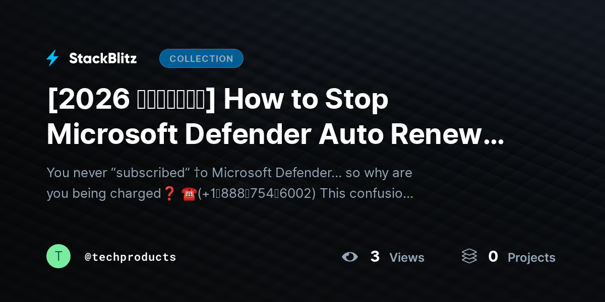 [2026 𝘂𝗽𝗱𝗮𝘁𝗲𝗱] How to Stop Microsoft Defender Auto Renewal and Cancel Subscription (2026 Full Guide) by techproducts