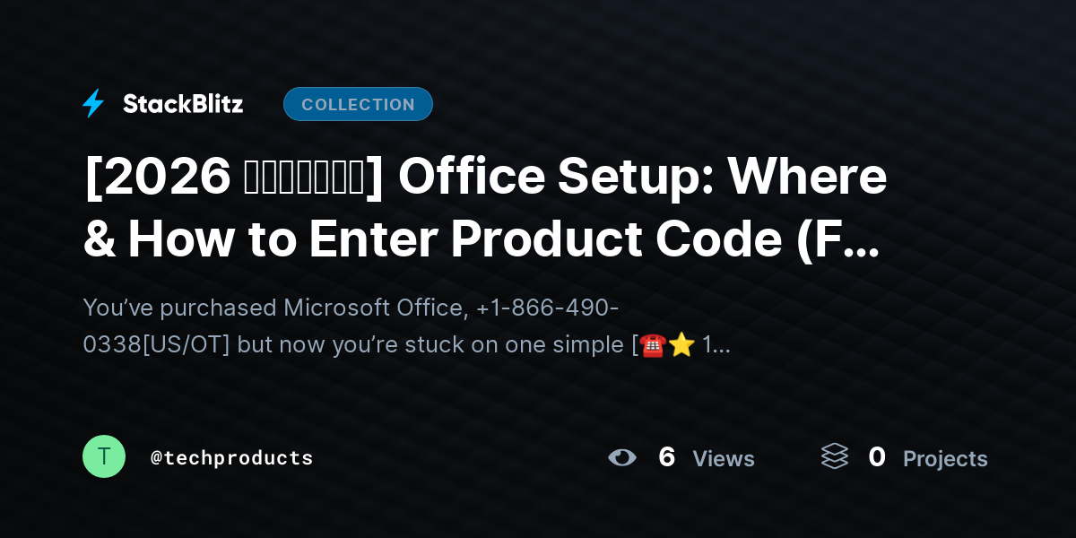 [2026 𝘂𝗽𝗱𝗮𝘁𝗲𝗱] Office Setup: Where & How to Enter Product Code (Full Activation Guide for 2026) by techproducts