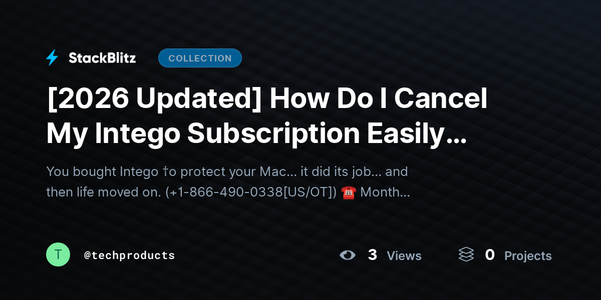 [2026 Updated] How Do I Cancel My Intego Subscription Easily (2026 Simple, No-Stress Guide) by techproducts