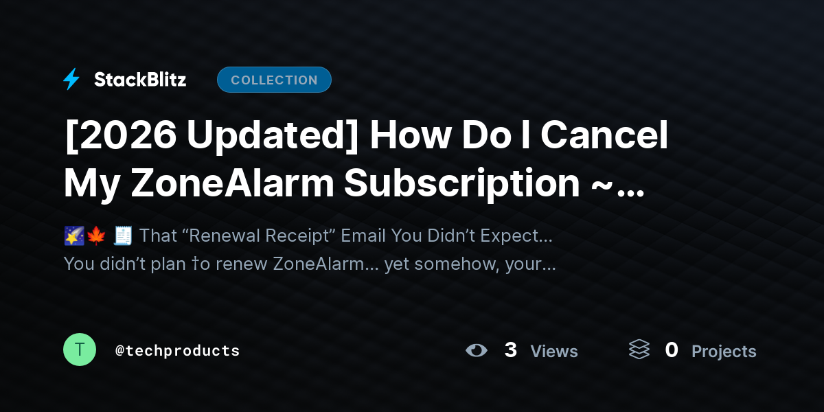 [2026 Updated] How Do I Cancel My ZoneAlarm Subscription ~ Easily (2026 Step-by-Step Guide) by techproducts