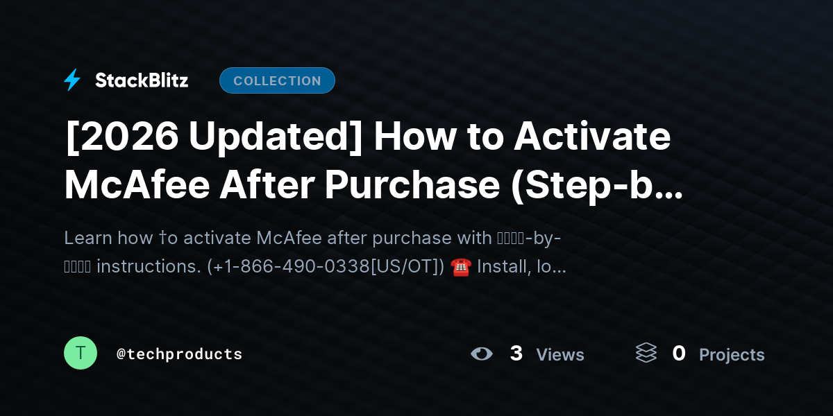 [2026 Updated] How to Activate McAfee After Purchase (Step-by-Step Guide) by techproducts