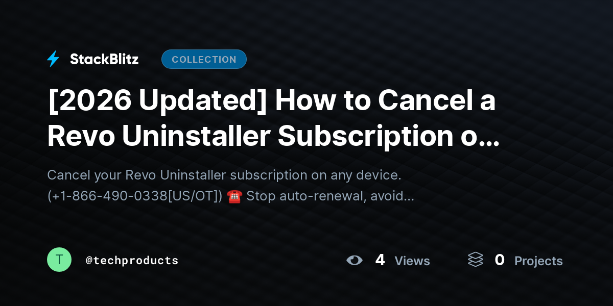 [2026 Updated] How to Cancel a Revo Uninstaller Subscription on Any Device (Easy 2026 Guide) by techproducts