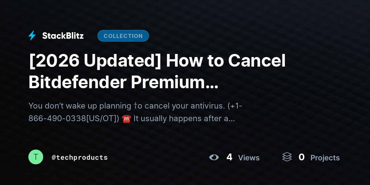 [2026 Updated] How to Cancel Bitdefender Premium Subscription Without Confusion (2026 Straightforward Guide) by techproducts