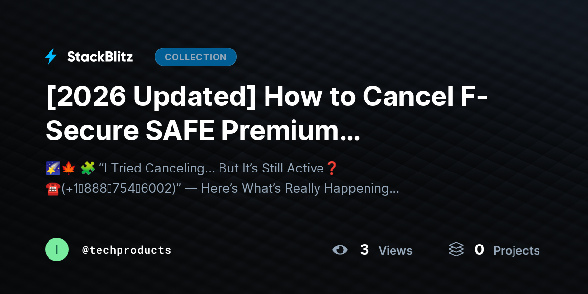 [2026 Updated] How to Cancel F-Secure SAFE Premium Subscription Without Confusion (2026 Guide) by techproducts